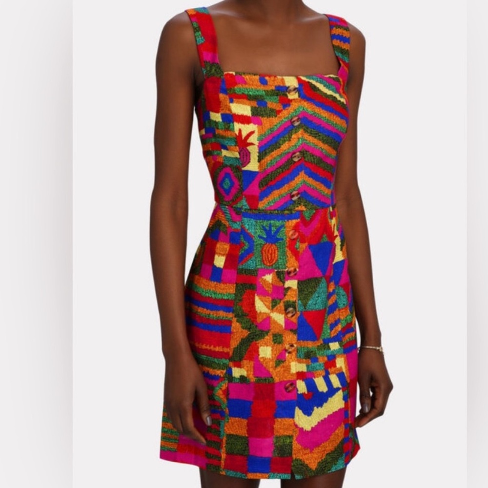New Farm Rio Island Linen Dress Colorful XS Mini